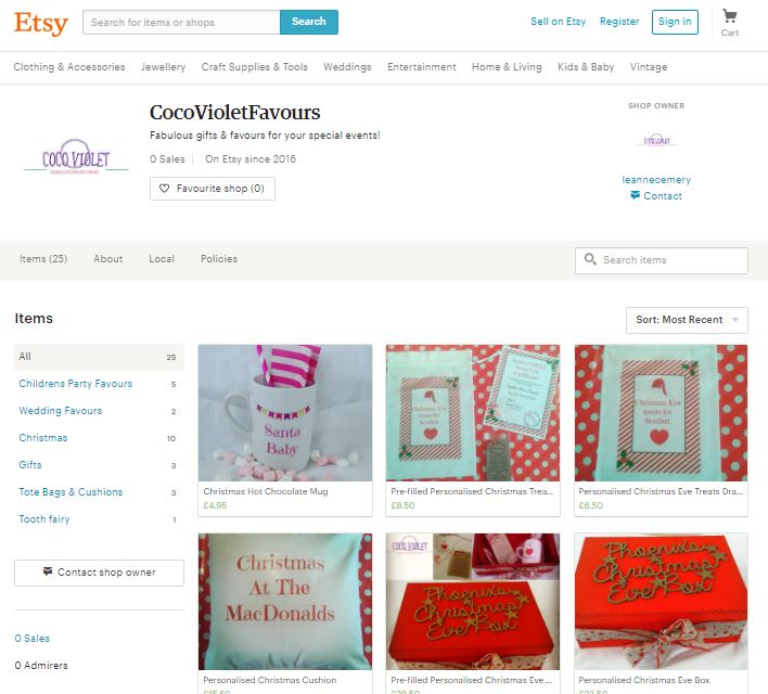 Coco Violet Favours